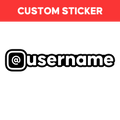 CUSTOM USERNAME STICKER