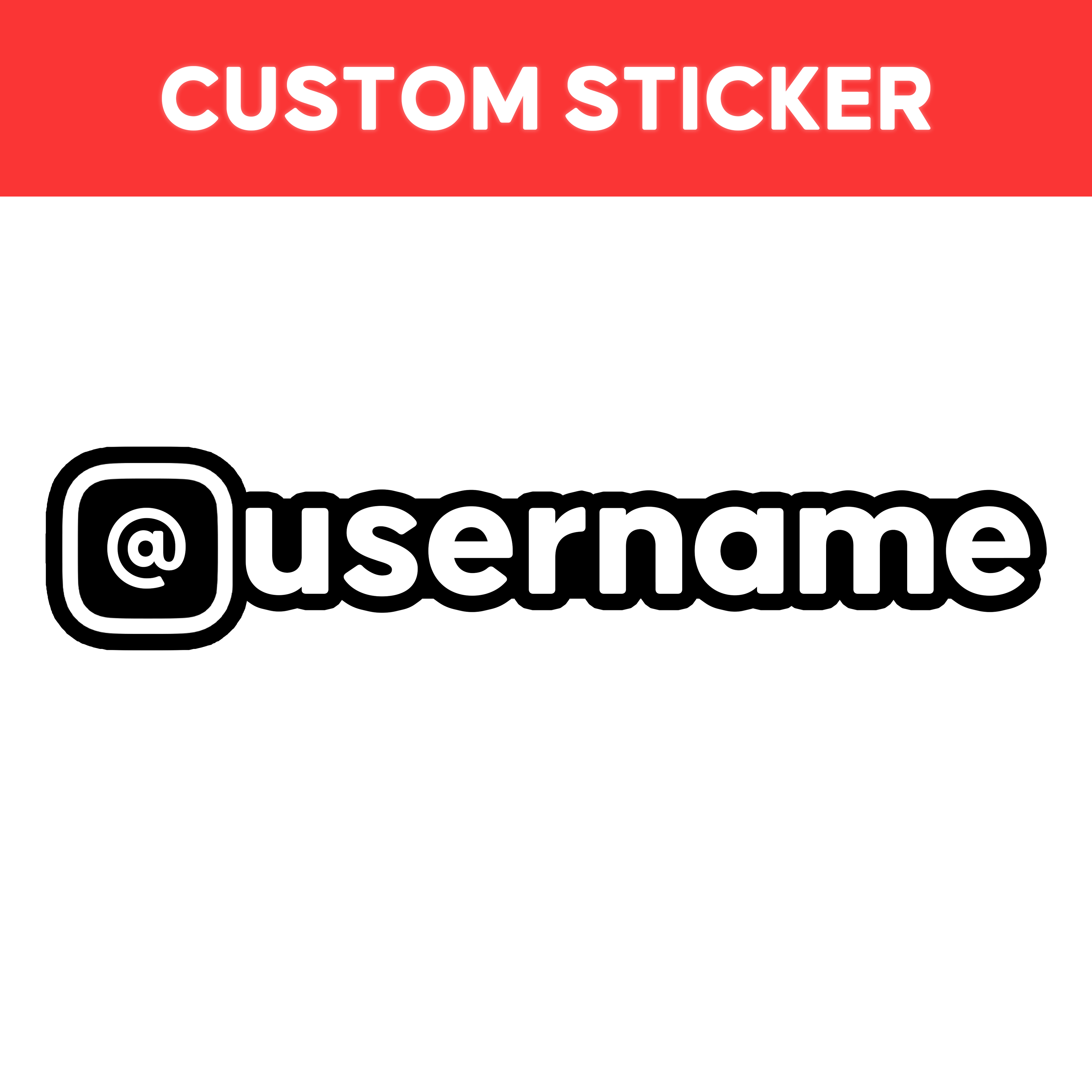 CUSTOM USERNAME STICKER