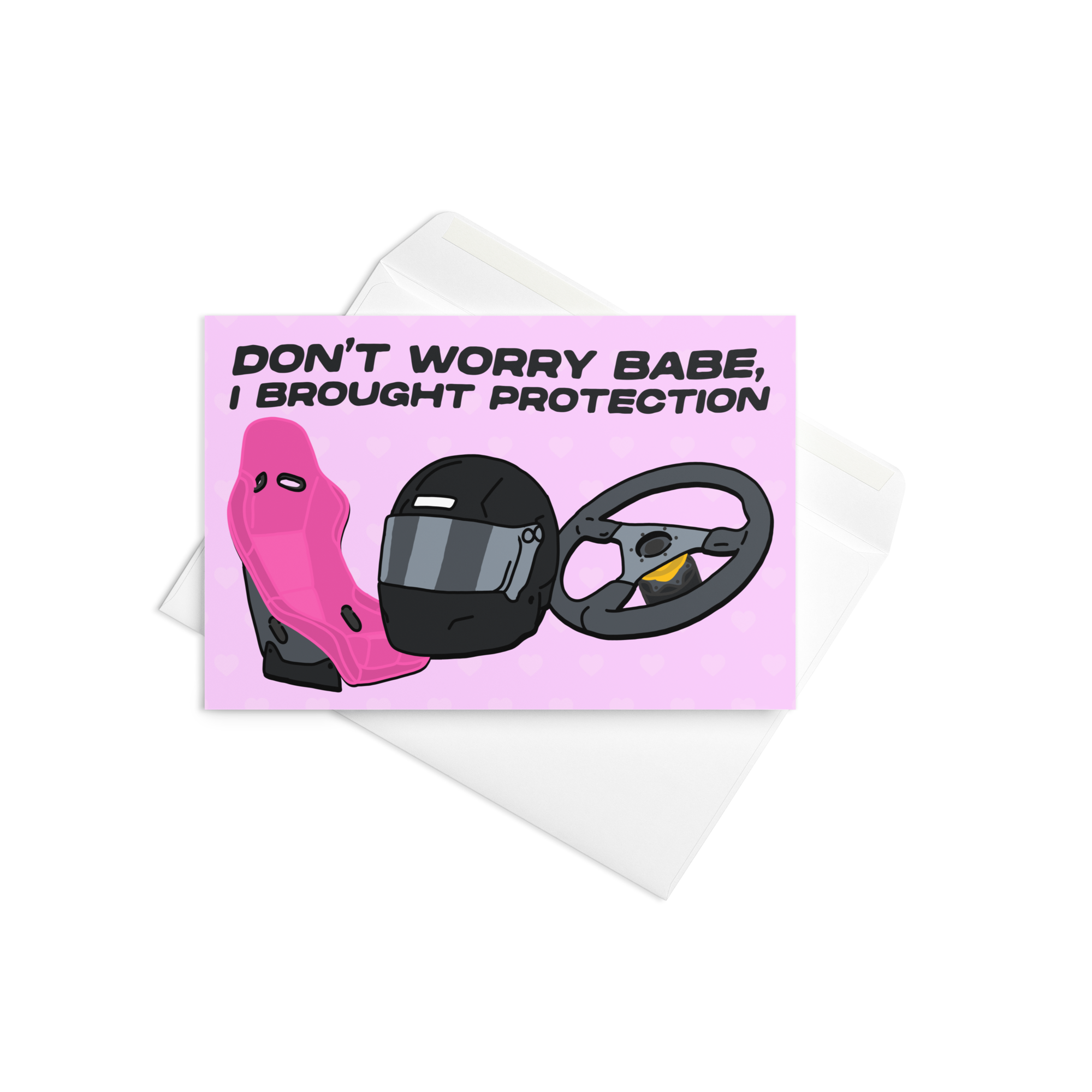 VDAY CARD - I BROUGHT PROTECTION